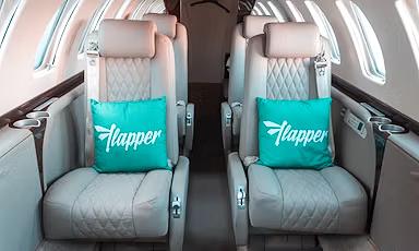 Ofertas de empty leg e voos pagos por assento.